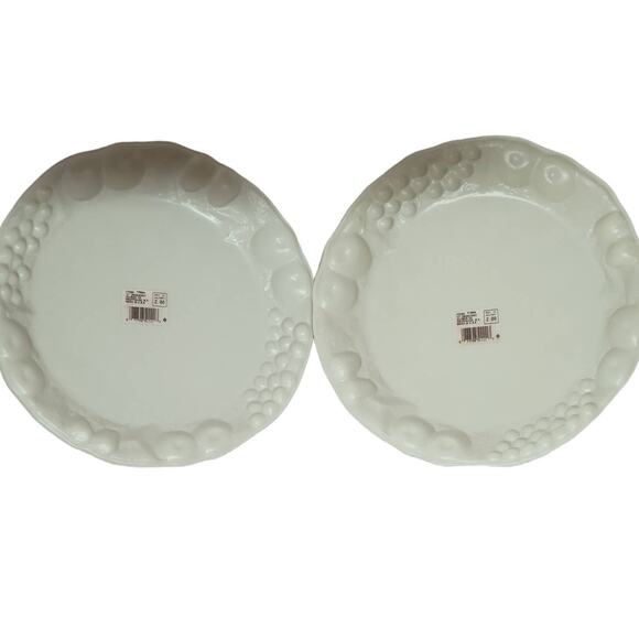 Vintage Green Gold Christmas Serving Trays Platters Decor Set of 2 Plastic 11" - Picture 7 of 11